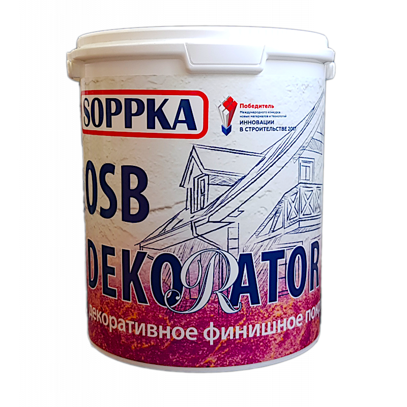Фасадная штукатурка для OSB "SOPPKA - OSB Dekorator" 12 кг. (фото 2)