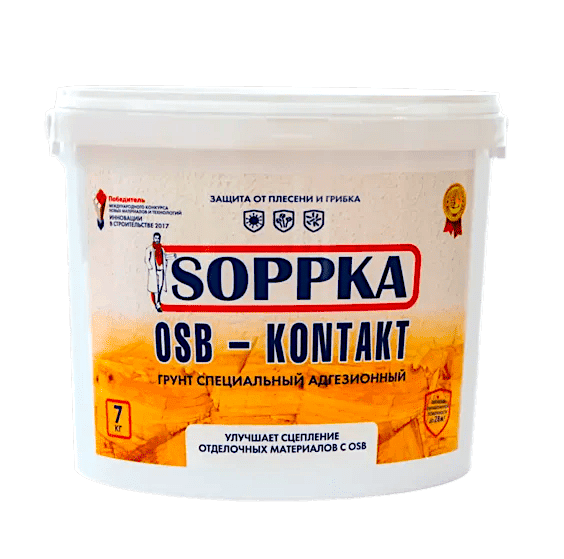 Грунт "Контакт" для OSB "SOPPKA - OSB Kontakt" 7 кг. (фото 2)