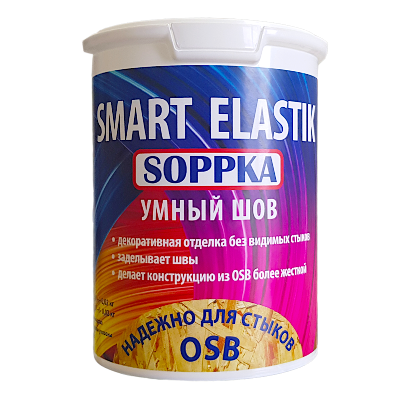 Шпатлёвка-герметик "Умный шов" для OSB "SOPPKA - Smart Elastik" 1 кг. (фото 3)
